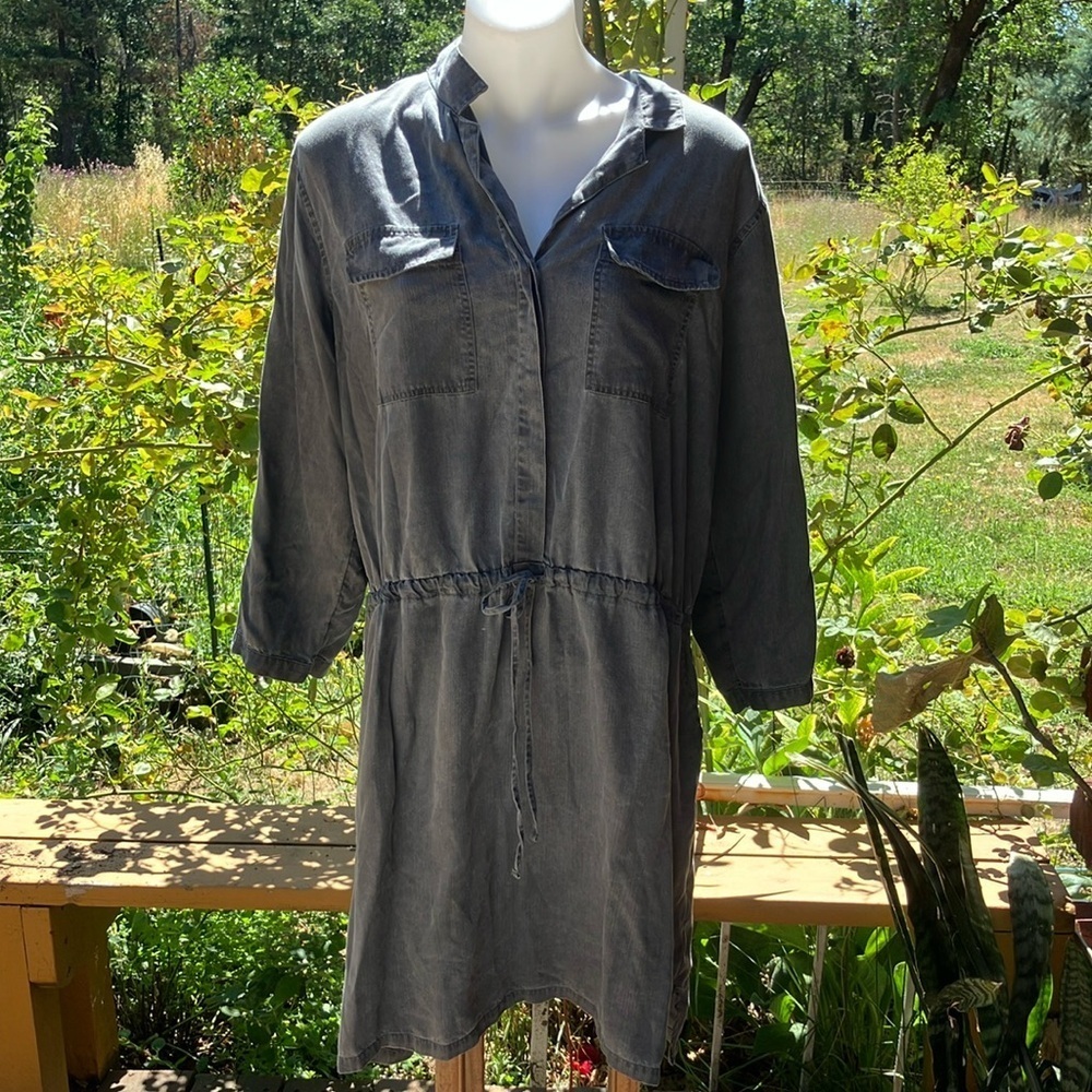 Tencel pull over dress tunic with draw string waist XXL Old Navy